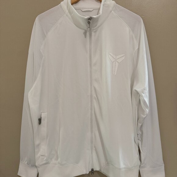 Nike Dri-FIT Kobe Bryant Halo Full-Zip Track Jacket White FZ0936-100 Mens NEW - Picture 1 of 11